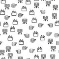 Data Center Security Tech Server Seamless Pattern