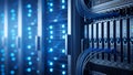 Data Center Server Racks Network, Cloud Computing, IT Infrastructure Royalty Free Stock Photo