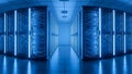 Data Center Server Room, Cloud Computing, IT Infrastructure Royalty Free Stock Photo