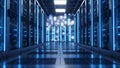 Data Center Server Room High-Tech Computing Infrastructure Royalty Free Stock Photo