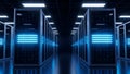 Data Center Server Room Hosting, Cloud Computing, Network Royalty Free Stock Photo