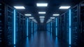 Data Center Server Room IT Infrastructure, Network Servers Royalty Free Stock Photo