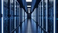 Data Center Server Room Modern IT Infrastructure, Network Storage Royalty Free Stock Photo