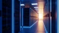 Data Center Server Room Modern IT Infrastructure, Technology Royalty Free Stock Photo