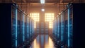 Data Center Server Room Modern Network Infrastructure Royalty Free Stock Photo