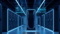Data Center Server Room Modern Technology Infrastructure Royalty Free Stock Photo