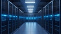 Data Center Server Room Modern Technology Infrastructure Royalty Free Stock Photo