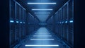 Data Center Server Room Modern Technology Infrastructure Royalty Free Stock Photo