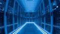 Data Center Server Room Network and Cloud Computing Technology Royalty Free Stock Photo