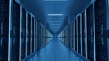 Data Center Server Room Network and Cloud Computing Technology Royalty Free Stock Photo