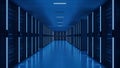 Data Center Server Room Network, Hosting, Cloud Computing Royalty Free Stock Photo