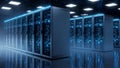 Data Center Server Room Network Infrastructure, Cloud Computing Royalty Free Stock Photo