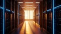 Data Center Server Room Network Infrastructure, Cloud Computing Royalty Free Stock Photo