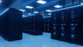 Data Center Server Room Network Infrastructure, IT Equipment Royalty Free Stock Photo