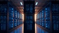 Data Center Server Room Network Infrastructure, IT Technology Royalty Free Stock Photo