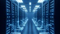 Data Center Server Room Network, Technology, Cloud Computing Royalty Free Stock Photo