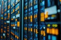 Data Center Server Rows Royalty Free Stock Photo