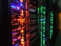 Data Center Server Rows Royalty Free Stock Photo