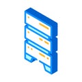 data center server for storage file isometric icon vector illustration Royalty Free Stock Photo