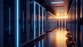 Data Center Servers Modern Cloud Computing Infrastructure Royalty Free Stock Photo