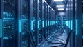 Data Center Servers Modern IT Infrastructure, Cloud Computing Royalty Free Stock Photo