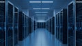 Data Center Servers Modern IT Infrastructure, Server Room Royalty Free Stock Photo