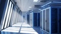 Data Center Servers Modern Server Room, Cloud Computing Royalty Free Stock Photo