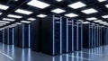 Data Center Servers Modern Server Room, Cloud Computing, Network Royalty Free Stock Photo