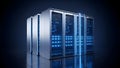 Data Center Servers Modern Technology, Cloud Computing, IT Infrastructure Royalty Free Stock Photo