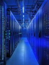 Data Center Servers Row Royalty Free Stock Photo
