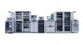 Data Center Infrastructure with Server Racks and Hardware on White Backdrop Modern Configuration for Cloud Computing Royalty Free Stock Photo