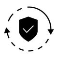 Data center vector icon. Data analytics illustration sign. Server symbol. Hosting web icon. Royalty Free Stock Photo