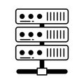 Data center Vector Icon which can easily modify or edit Royalty Free Stock Photo