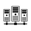 Data center Vector Icon which can easily modify or edit Royalty Free Stock Photo