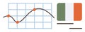 Data Chart with Irish Flag Highlighting Statistics and National Growth Analysis Royalty Free Stock Photo