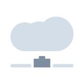 Data cloud technology datum vector icon business computer communication illustration. Information data cloud internet server Royalty Free Stock Photo