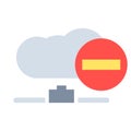 Data cloud technology datum vector icon business computer communication illustration. Information data cloud internet server Royalty Free Stock Photo