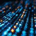 Data code binary background, digital binary data on computer screen, matrix pattern, cyberspace, bigdata banner Royalty Free Stock Photo