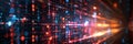 Data code binary background, digital binary data on computer screen, matrix pattern, cyberspace, bigdata banner Royalty Free Stock Photo