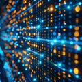 Data code binary background, digital binary data on computer screen, matrix pattern, cyberspace, bigdata banner Royalty Free Stock Photo