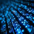Data code binary background, digital binary data on computer screen, matrix pattern, cyberspace, bigdata banner Royalty Free Stock Photo