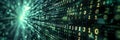 Data code binary background, digital binary data on computer screen, matrix pattern, cyberspace, bigdata banner Royalty Free Stock Photo