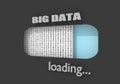 Big data loading. Concept of internet technology Royalty Free Stock Photo