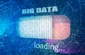 Big data loading. Concept of internet technology Royalty Free Stock Photo