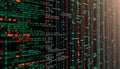 Data code screen, digital information, technology, programming, tech interface, code Generative AI Royalty Free Stock Photo