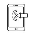 Data communication Outline vector icon which can easily modify or edit Royalty Free Stock Photo