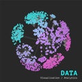 Data complexity representation. Big data concept visualization. Analytics abstract concept.