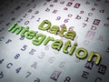 Data concept: Data Integration on Hexadecimal Code background Royalty Free Stock Photo