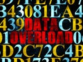 Data concept: Data Overload on Digital background Royalty Free Stock Photo