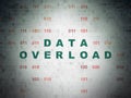 Data concept: Data Overload on Digital Data Paper background Royalty Free Stock Photo